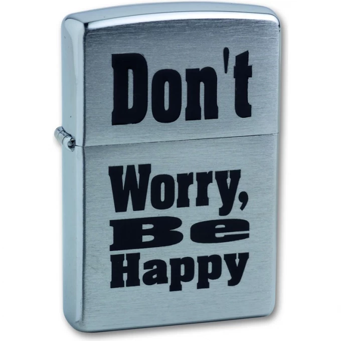 Зажигалка ZIPPO DON`T WORRY 200 Don t worry Зажигалка ZIPPO DON`T WORRY 200 Don t worry
